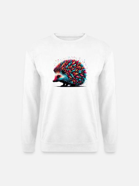Hérisson - Sweat-shirt Unisexe - blanc