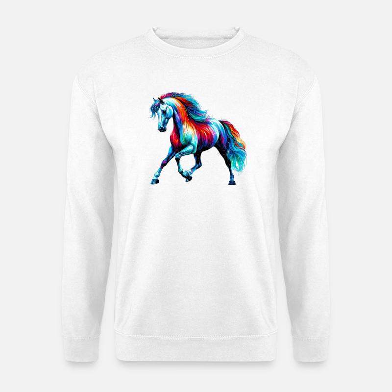 Pferd - Unisex Pullover - Weiß