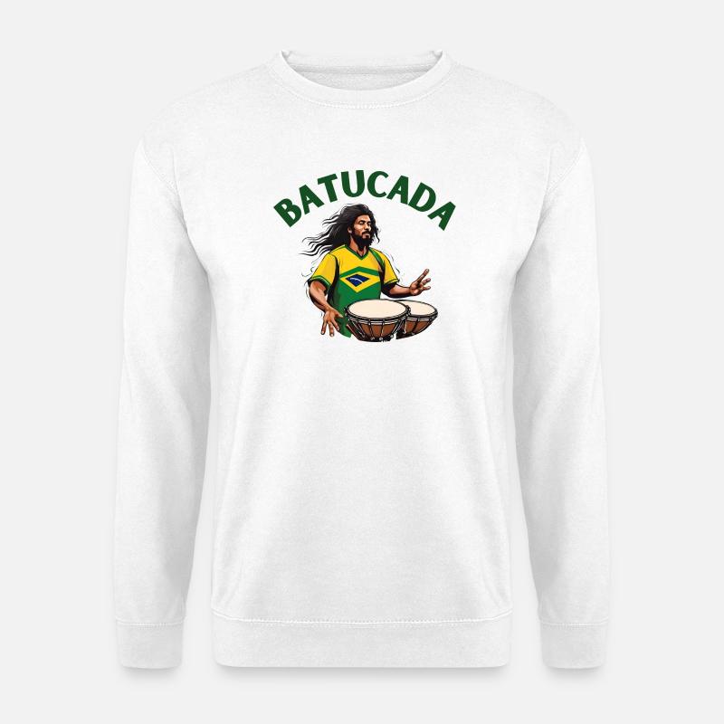 Batucada, batucada player, percussion - Unisex Sweatshirt - white