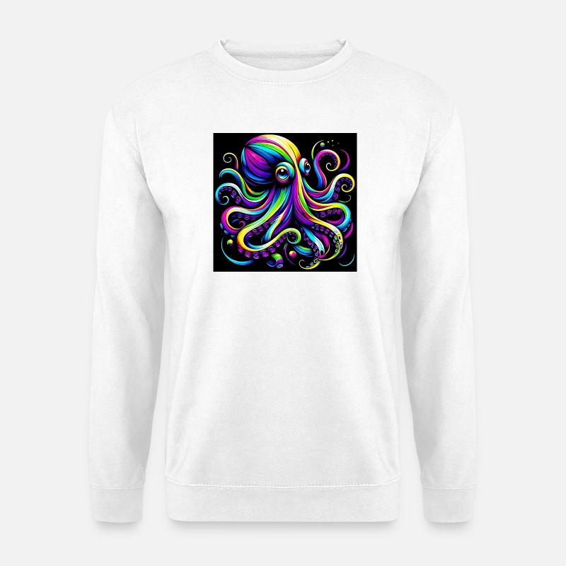 Krake - Unisex Pullover - Weiß