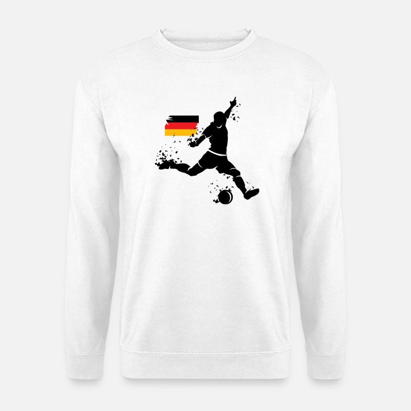 Fußball Deutschland Spieler Symbol Explosion EM - Unisex Pullover - Weiß