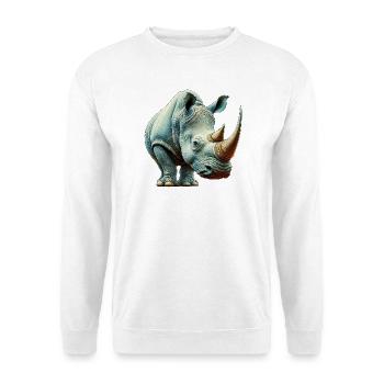 Rhinoceros - Unisex Sweatshirt - white - Front