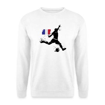 Football Player Blast France Team - Unisex Sweatshirt - white - Front