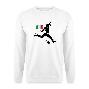 Équipe de football Italie Fan Player Blast - Sweat-shirt Unisexe - blanc - Devant