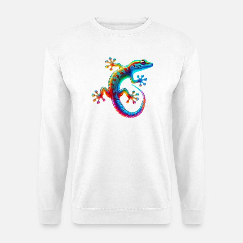 Gecko - Unisex Pullover - Weiß
