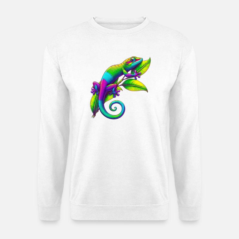 Gecko - Unisex Pullover - Weiß