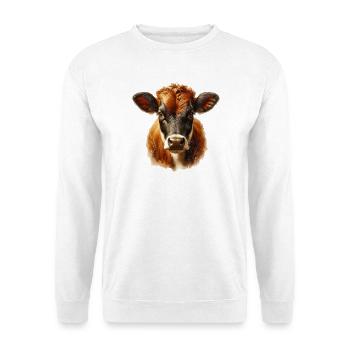 Vache - Sweat-shirt Unisexe - blanc - Devant
