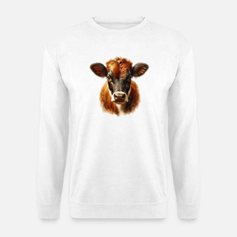 Cow - Unisex Sweatshirt - white