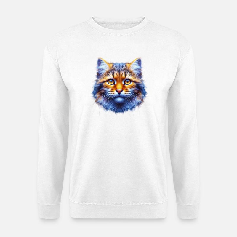 Katze - Unisex Pullover - Weiß