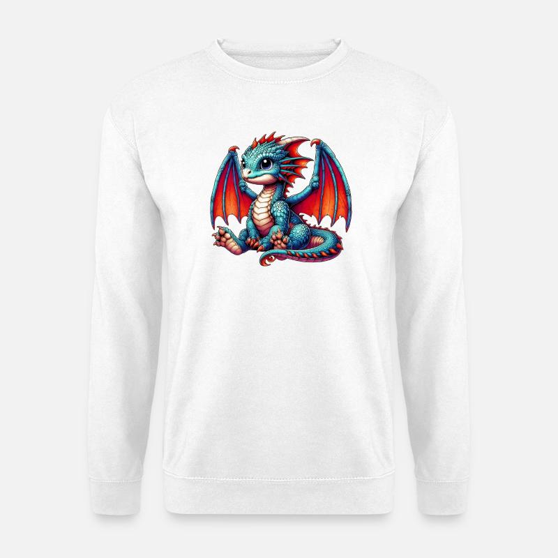 Drache - Unisex Pullover - Weiß