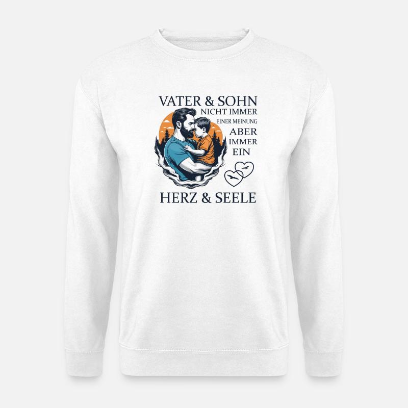 Vater und Sohn - Unisex Pullover - Weiß