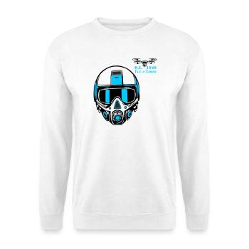 Drohnenpilot 2 - Unisex Pullover - Weiß - Vorne