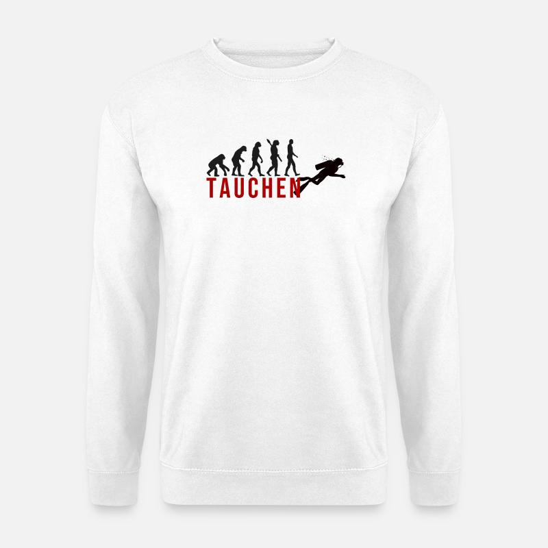 Ecolution Tauchen - Unisex Pullover - Weiß