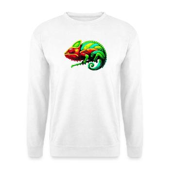 Caméléon - Sweat-shirt Unisexe - blanc - Devant