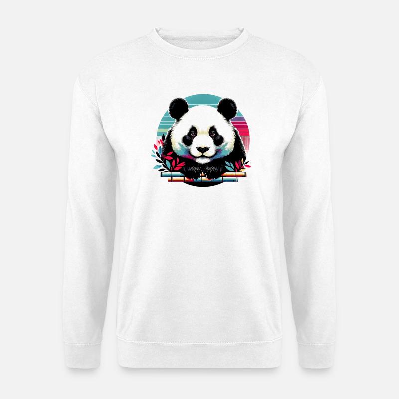 Panda - Sweat-shirt Unisexe - blanc