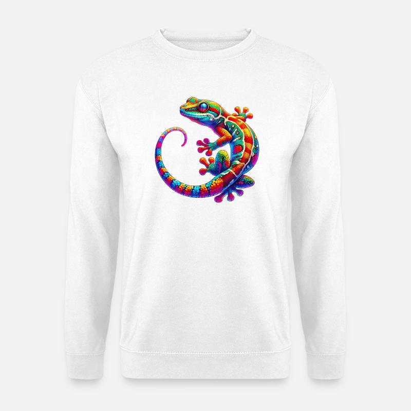 Gecko - Unisex Pullover - Weiß
