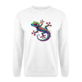 Gecko - Sweat-shirt Unisexe - blanc - Devant