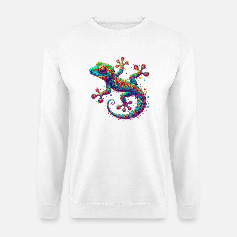 Gecko - Unisex Pullover - Weiß