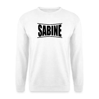 Sabine t-shirt t-shirt gift idea - Unisex Sweatshirt - white - Front