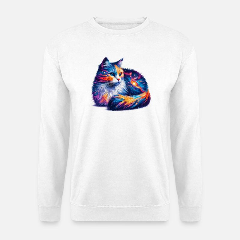 Katze - Unisex Pullover - Weiß