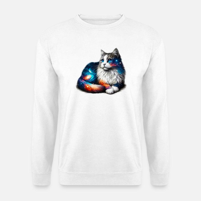 Katze - Unisex Pullover - Weiß