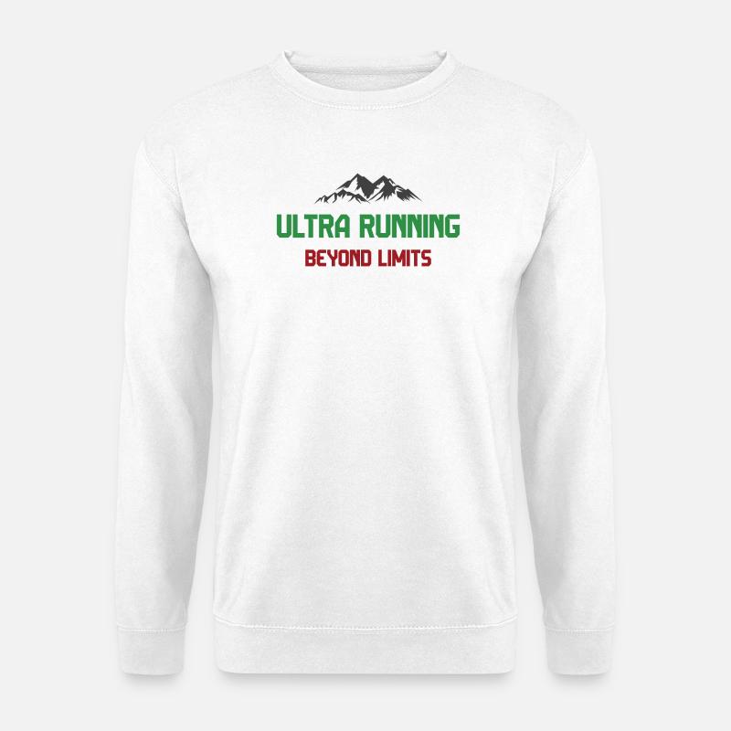 Ultra Running - Jenseits der Grenzen - Unisex Pullover - Weiß