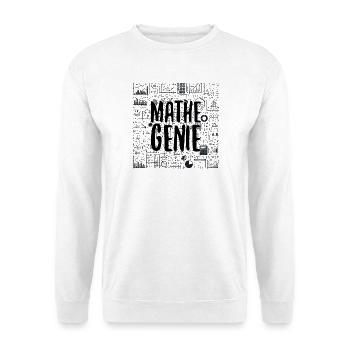Mathe-Genie Mathematik Genie Mathe Geschenk - Unisex Pullover - Weiß - Vorne