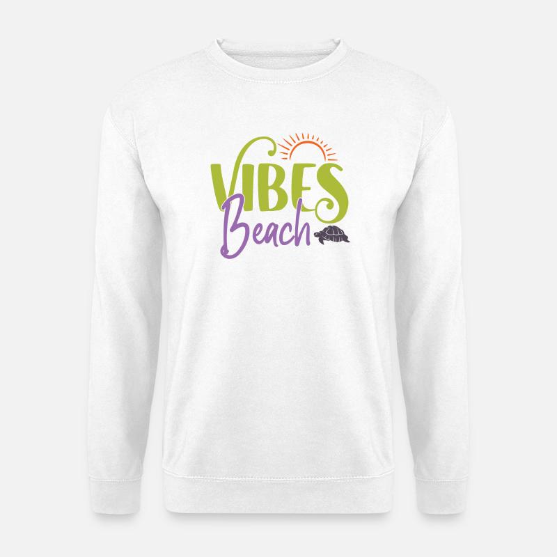 Strand-Vibes - Unisex Pullover - Weiß