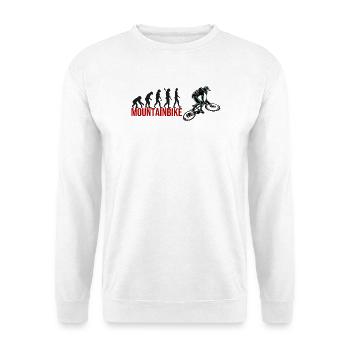 Evolution Mountainbike - Unisex Pullover - Weiß - Vorne
