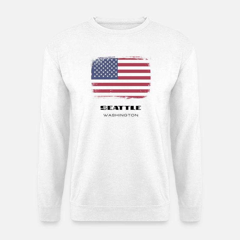Seattle, Washington, USA - Unisex Pullover - Weiß