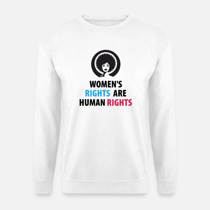 Frauenrechte sind Menschenrechte - Unisex Pullover - Weiß