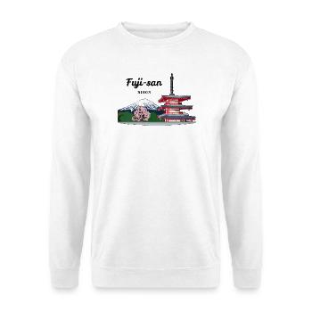 Berg Fuji, Japan, Pagode - Unisex Pullover - Weiß - Vorne