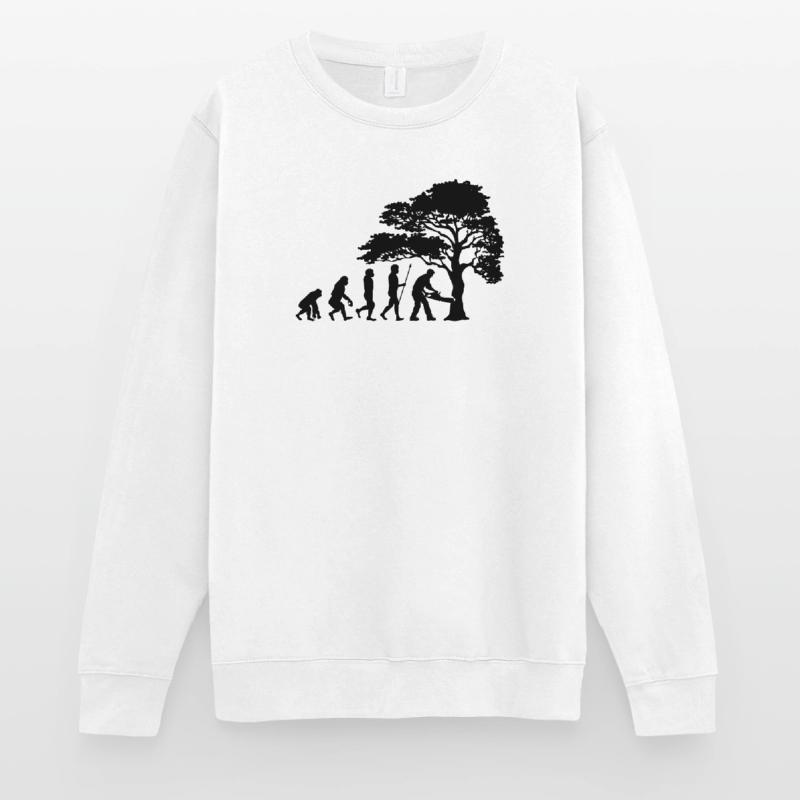 Lumberjack Tree Evolution sciure de bois Sweat-shirt Unisexe