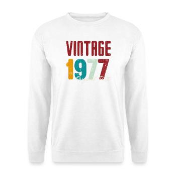 Vintage 1977 Original Part - Unisex Sweatshirt - white - Front