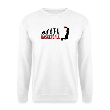 Evolution Basketball - Unisex Pullover - Weiß - Vorne