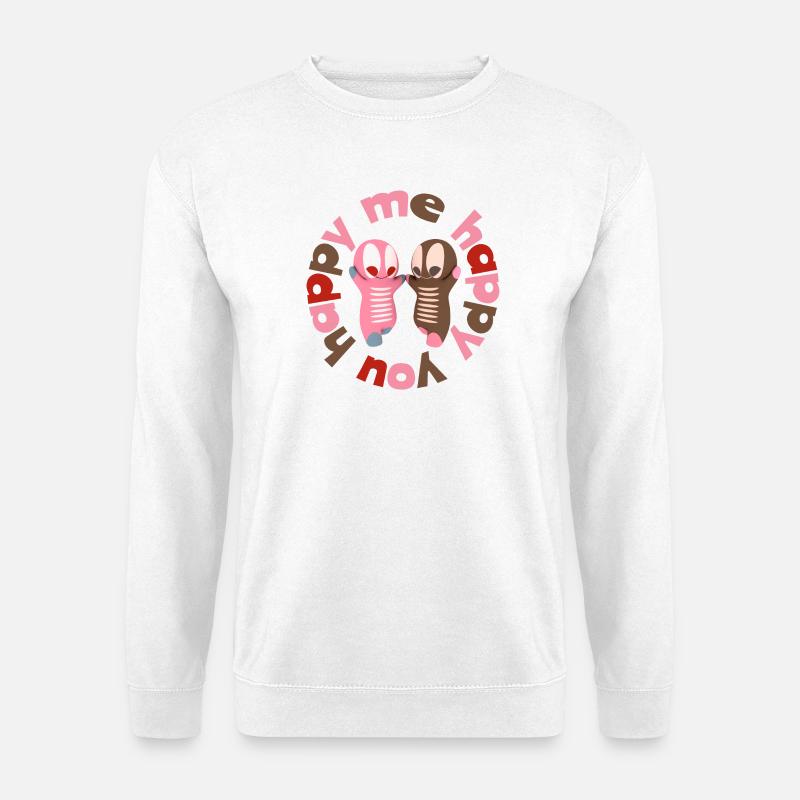 Niedliche Kawaiifigur - Unisex Pullover - Weiß
