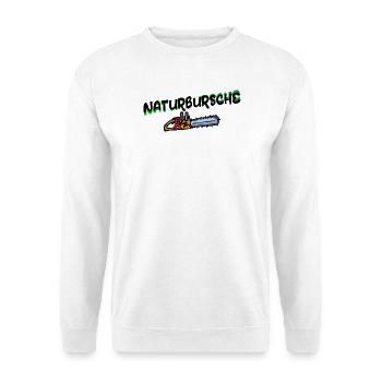Solid Yard Wood Saw Statement Lumberjack Forestry - Unisex Sweatshirt - white - Front