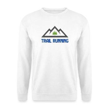 Course en sentier - Sweat-shirt Unisexe - blanc - Devant