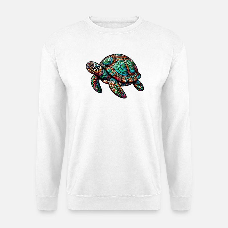Schildkröte - Unisex Pullover - Weiß