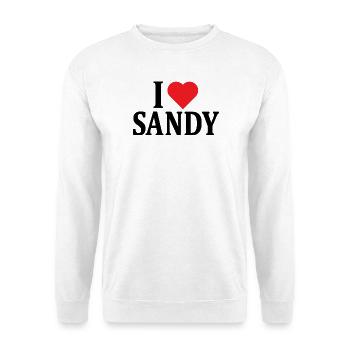 T-Shirt Ich liebe Sandy T-Shirt Geschenkidee - Unisex Pullover - Weiß - Vorne