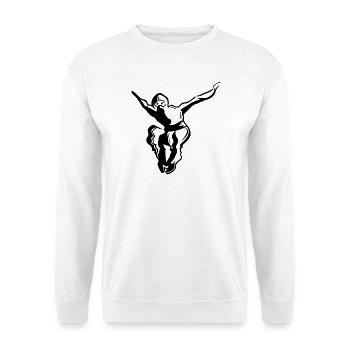 Ninja - noir - Sweat-shirt Unisexe - blanc - Devant