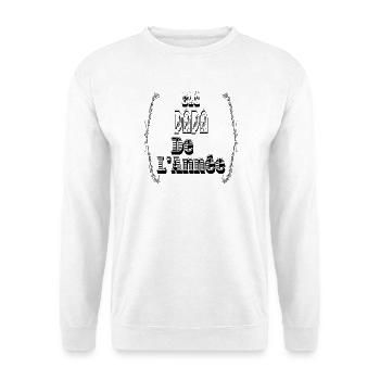 Elu Papa Année Père - Sweat-shirt Unisexe - blanc - Devant