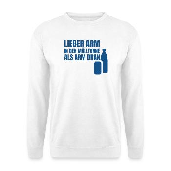 Sarcasme de collectionneur de gages : t-shirt de parole drôle - Sweat-shirt Unisexe - blanc - Devant