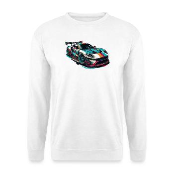 Sportwagen - Unisex Pullover - Weiß - Vorne