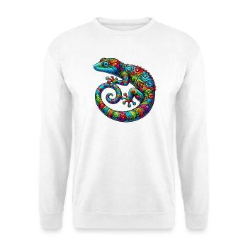 Gecko - Unisex Pullover - Weiß - Vorne