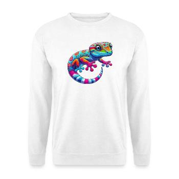 Gecko - Sweat-shirt Unisexe - blanc - Devant
