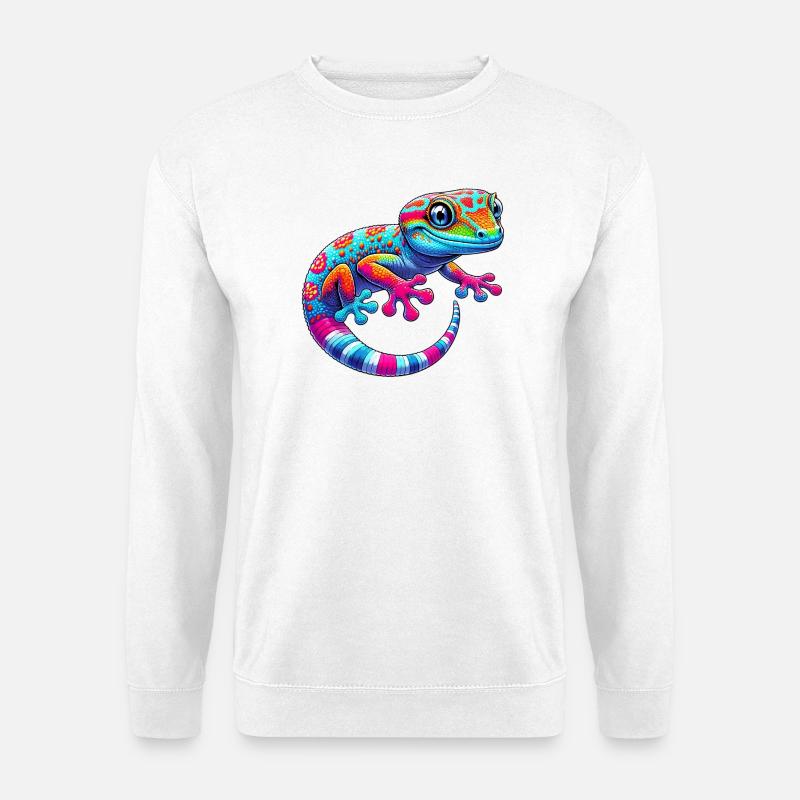 Gecko - Unisex Pullover - Weiß
