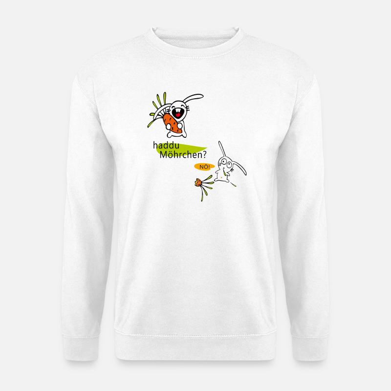 haddu carrots? Easter - Unisex Sweatshirt - white