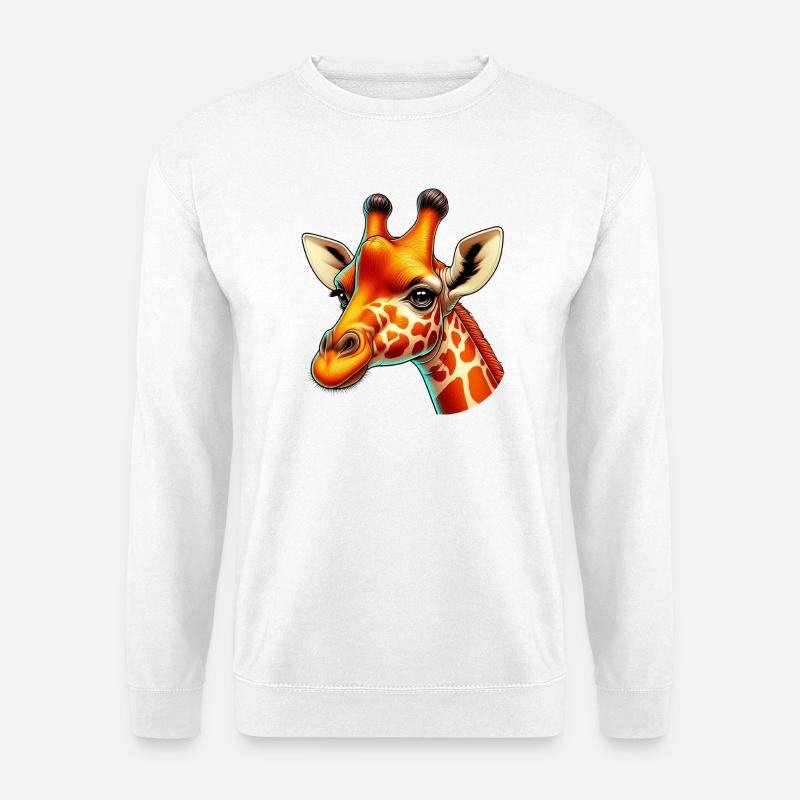 Giraffe - Unisex Pullover - Weiß