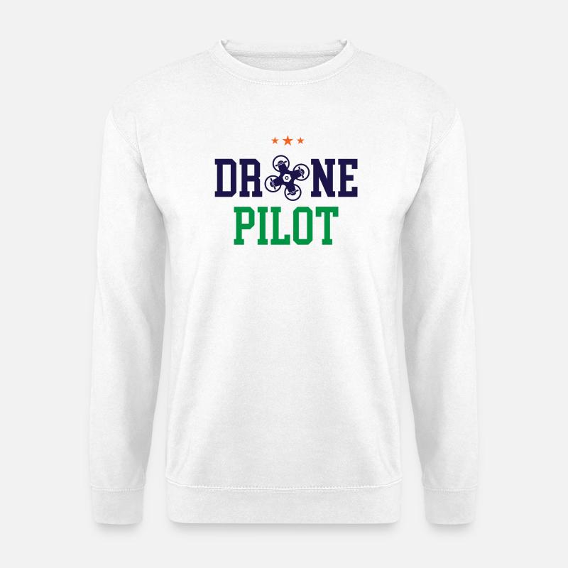 Drohnen-Pilot - Unisex Pullover - Weiß